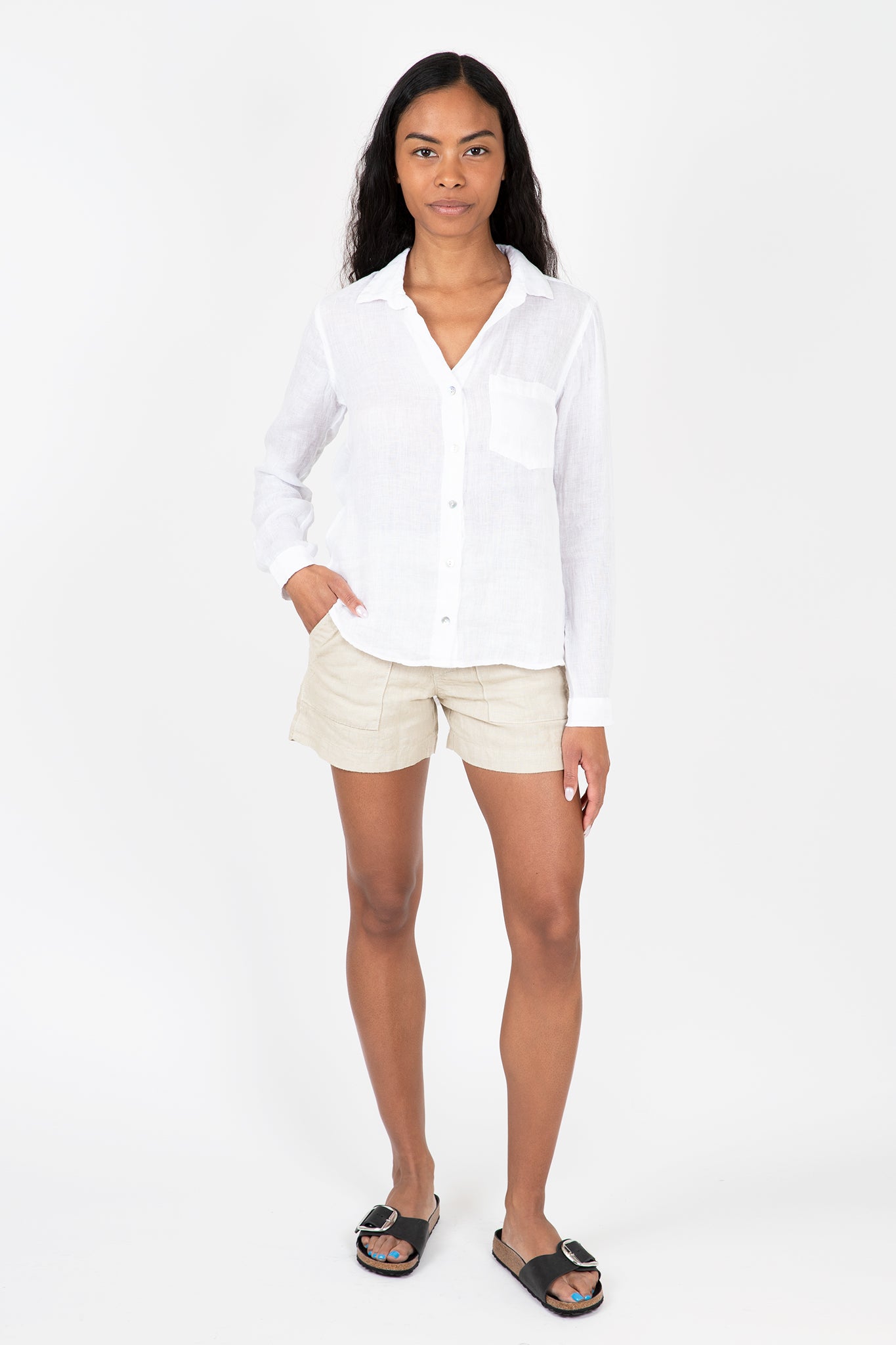 Linen Pocket Button Down