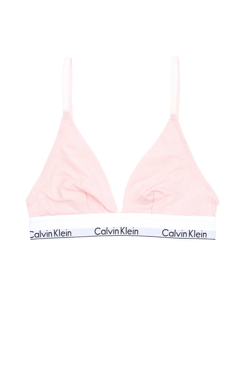CALVIN KLEIN Modern Cotton Lightly Lined Triangle Pink Bralette Womens XS M  L XL