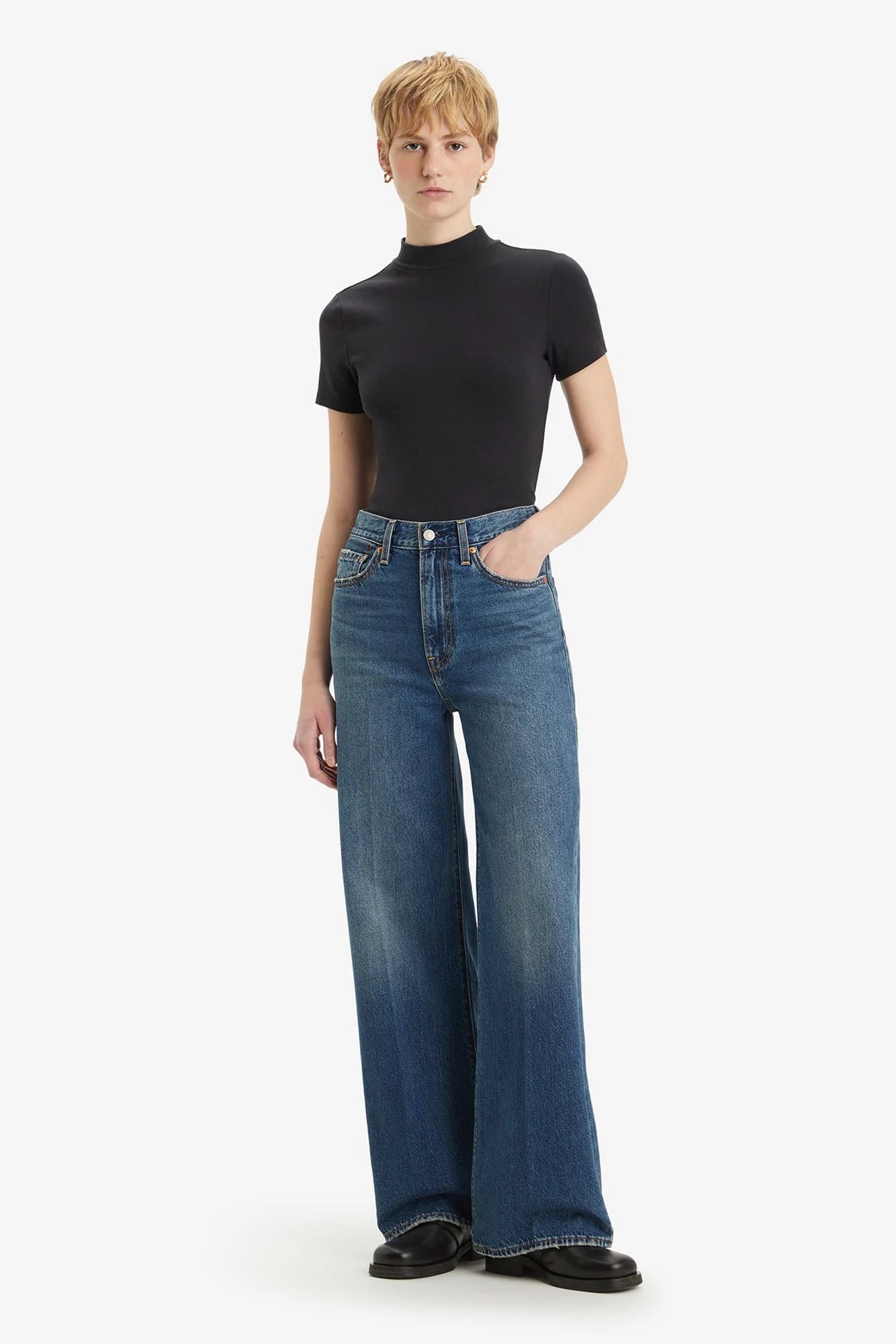 Levi's super wide leg jeans best sale