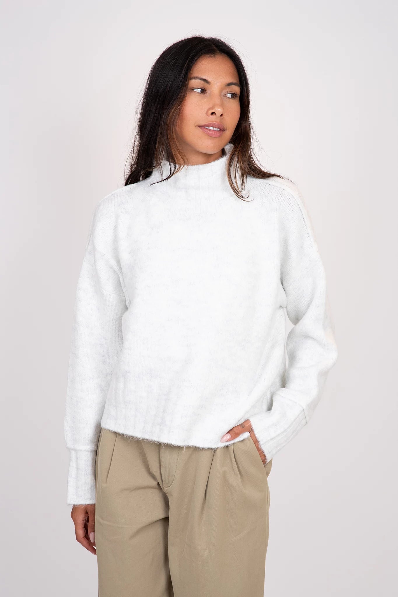 Mock neck sweaters best sale