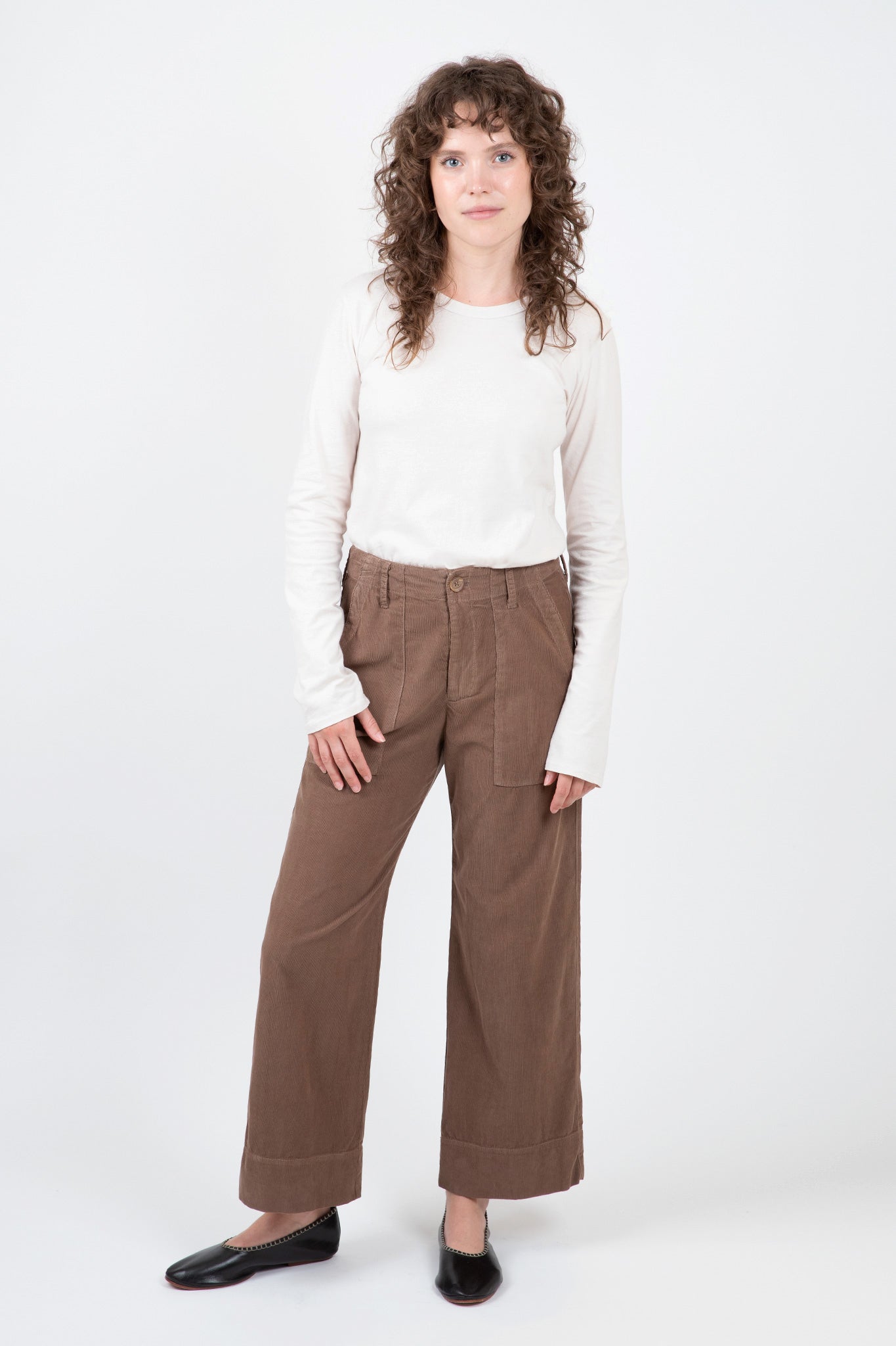 VERA CORDUROY WIDE LEG PANT