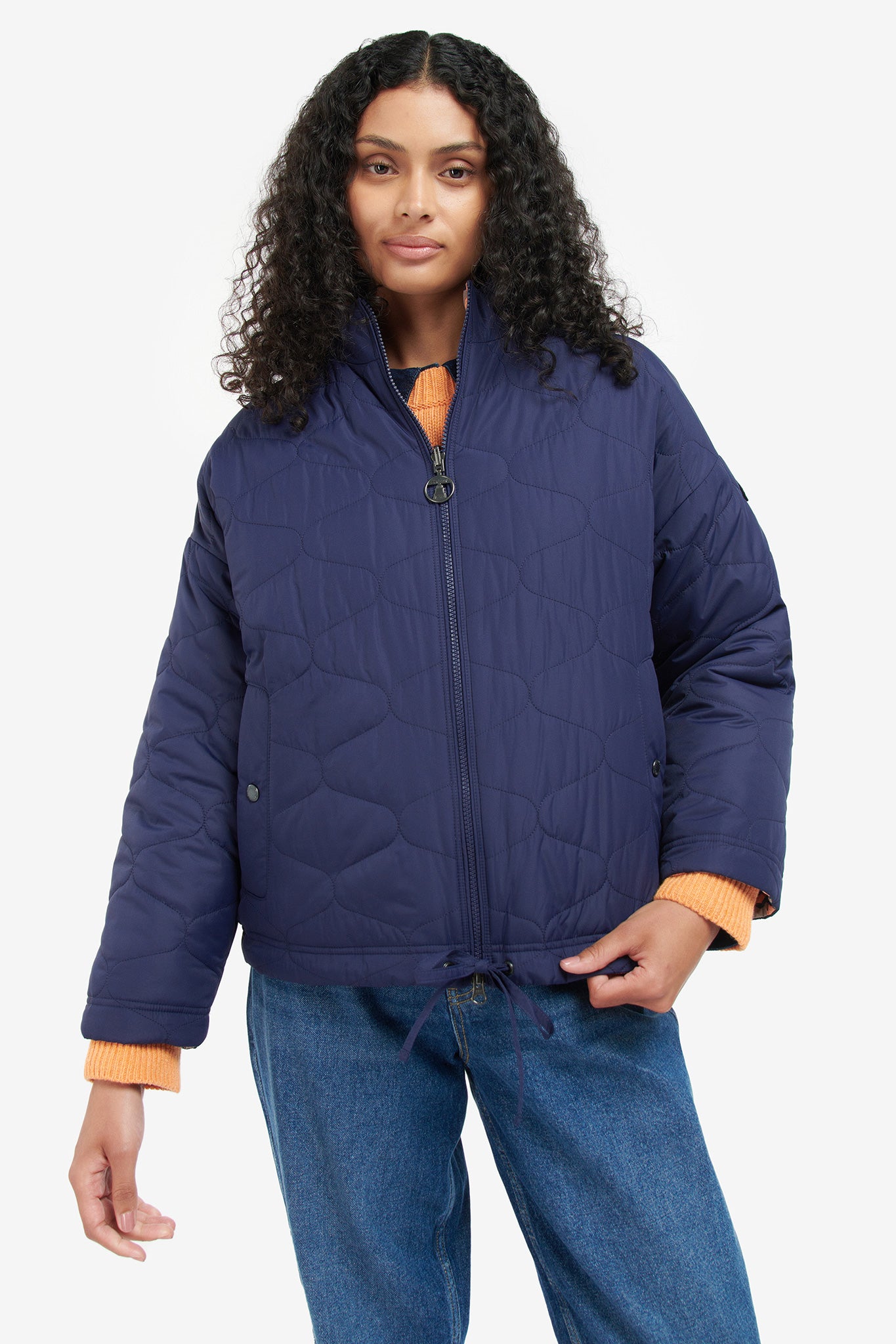 MARISSA REVERSIBLE QUILTED SHERPA JACKET