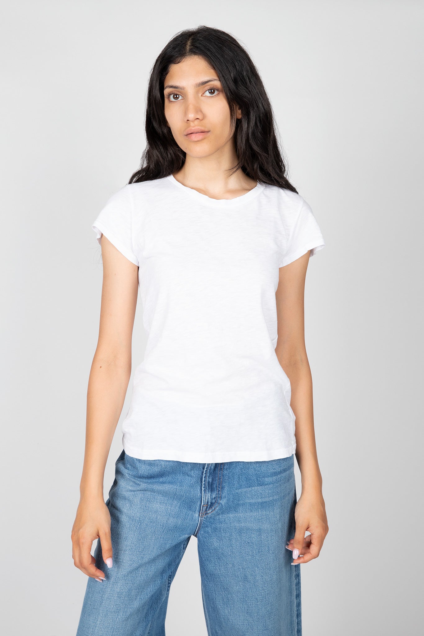 Odelia Cotton Slub Crew Neck Tee – Hill's Dry Goods