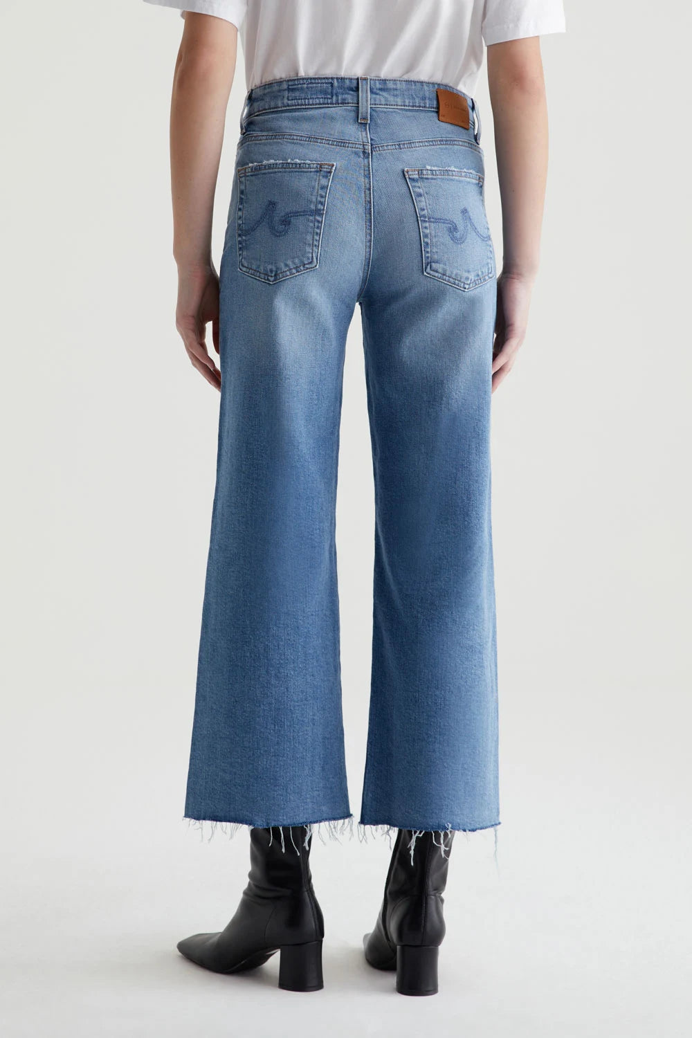 Saige Wide Leg Crop Pants AG Jeans   