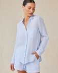 Linen Pocket Button Down Tops Bella Dahl