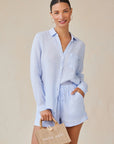 Linen Pocket Button Down Tops Bella Dahl