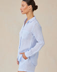 Linen Pocket Button Down Tops Bella Dahl