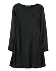 Patrice Black Satin Mini Dress Dresses Ciao Lucia   