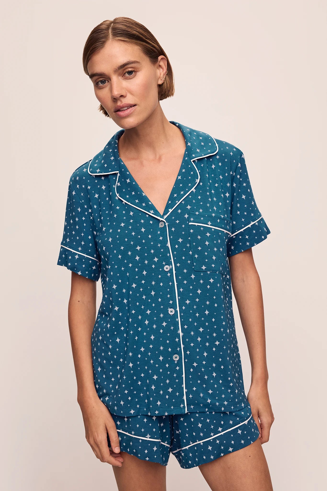 Gisele Printed TENCEL™ Modal Relaxed Short PJ Set Sleepwear Eberjey   