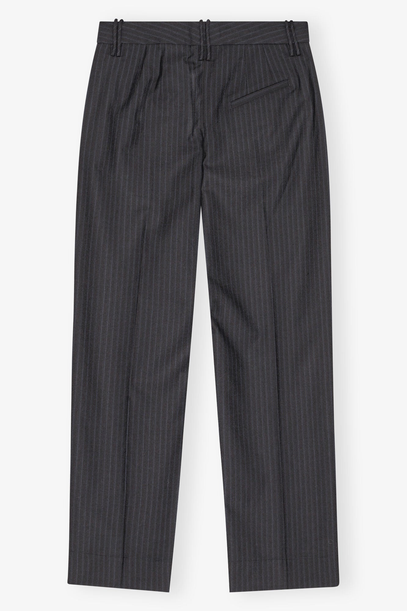 Dark Grey Stripe Suiting Trousers Pants Ganni   