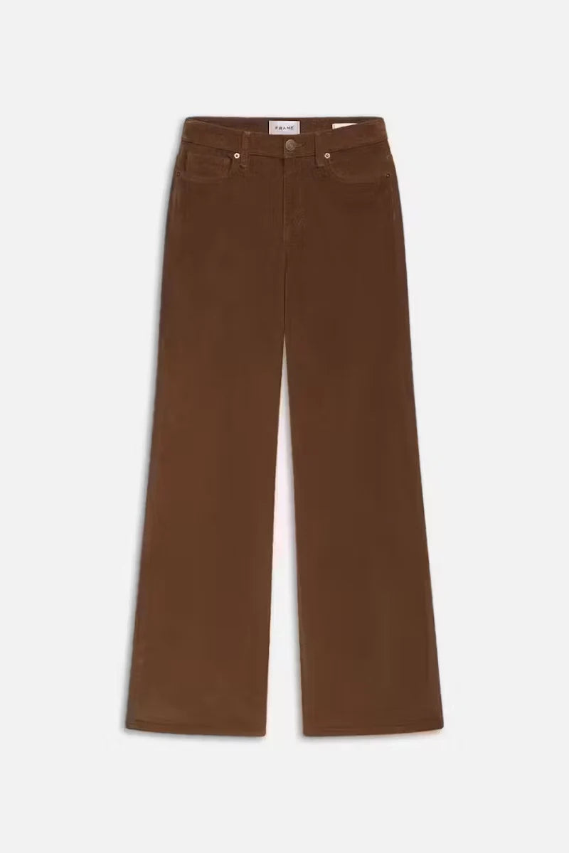 Le Slim Palazzo Corduroy Pants FRAME   