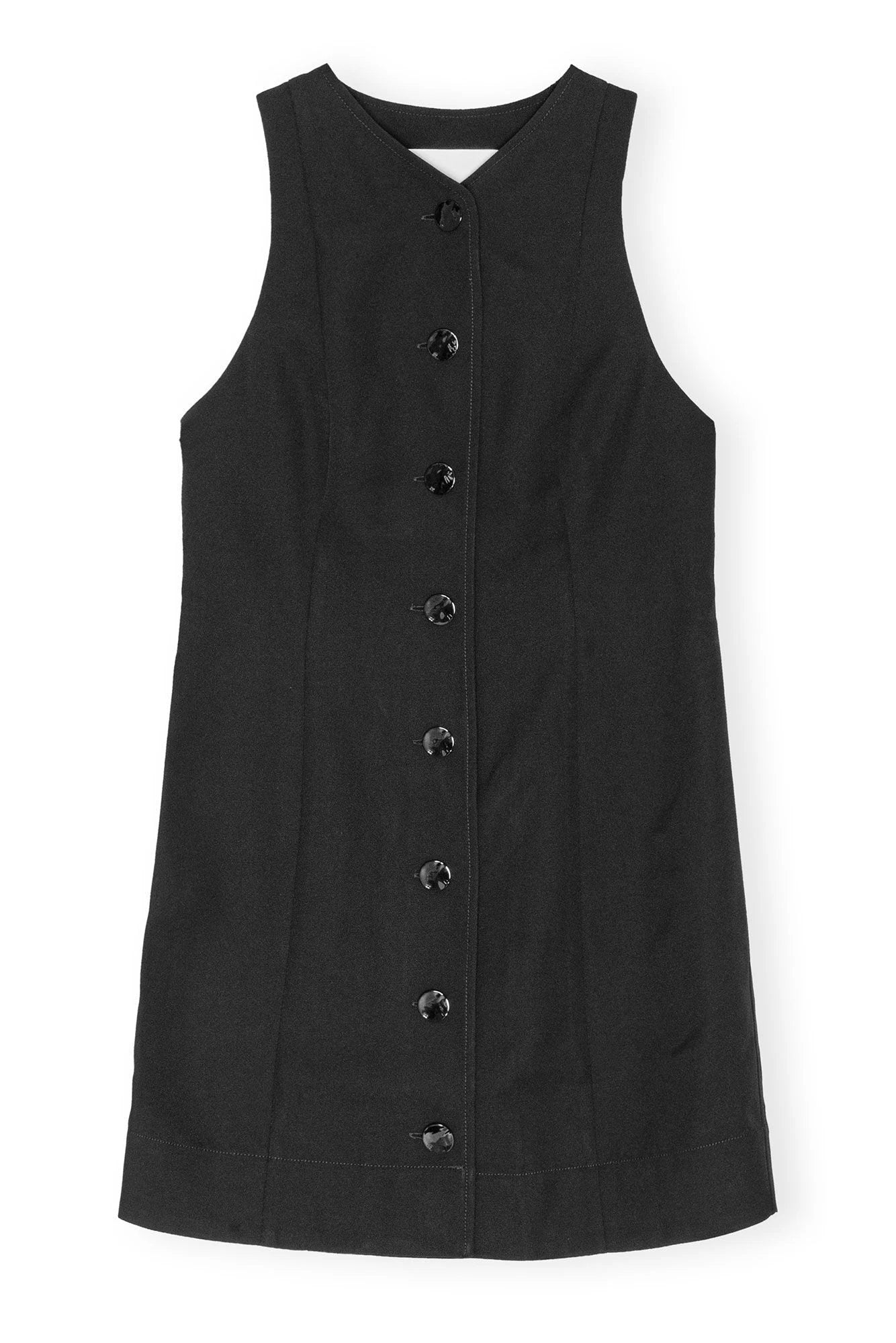 Black Light Twill Suiting Mini Dress Dresses Ganni   