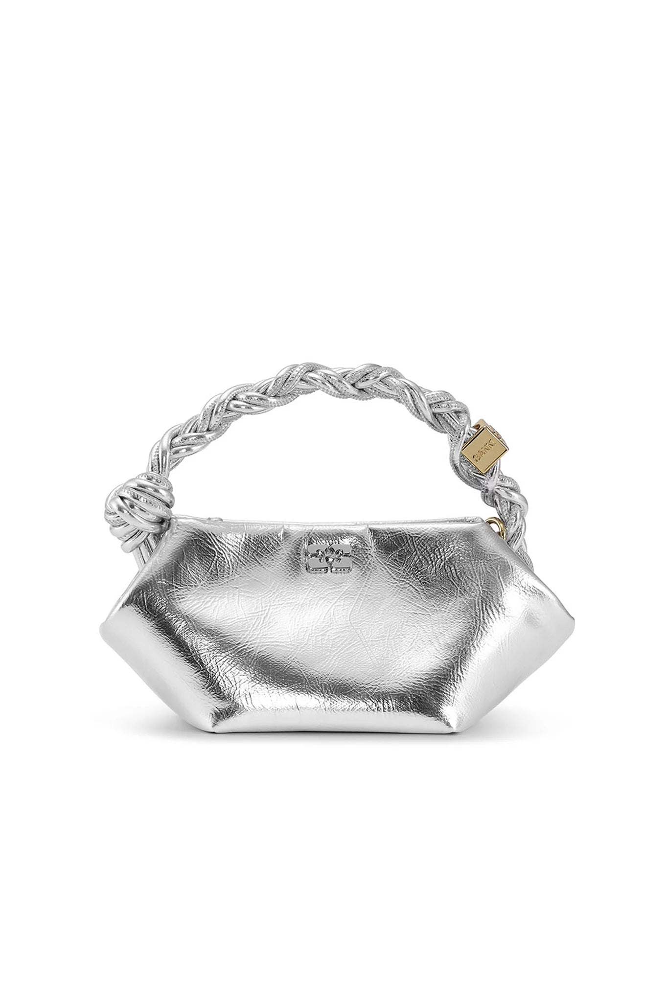 Silver Mini Ganni Bou Bag Accessories Ganni   