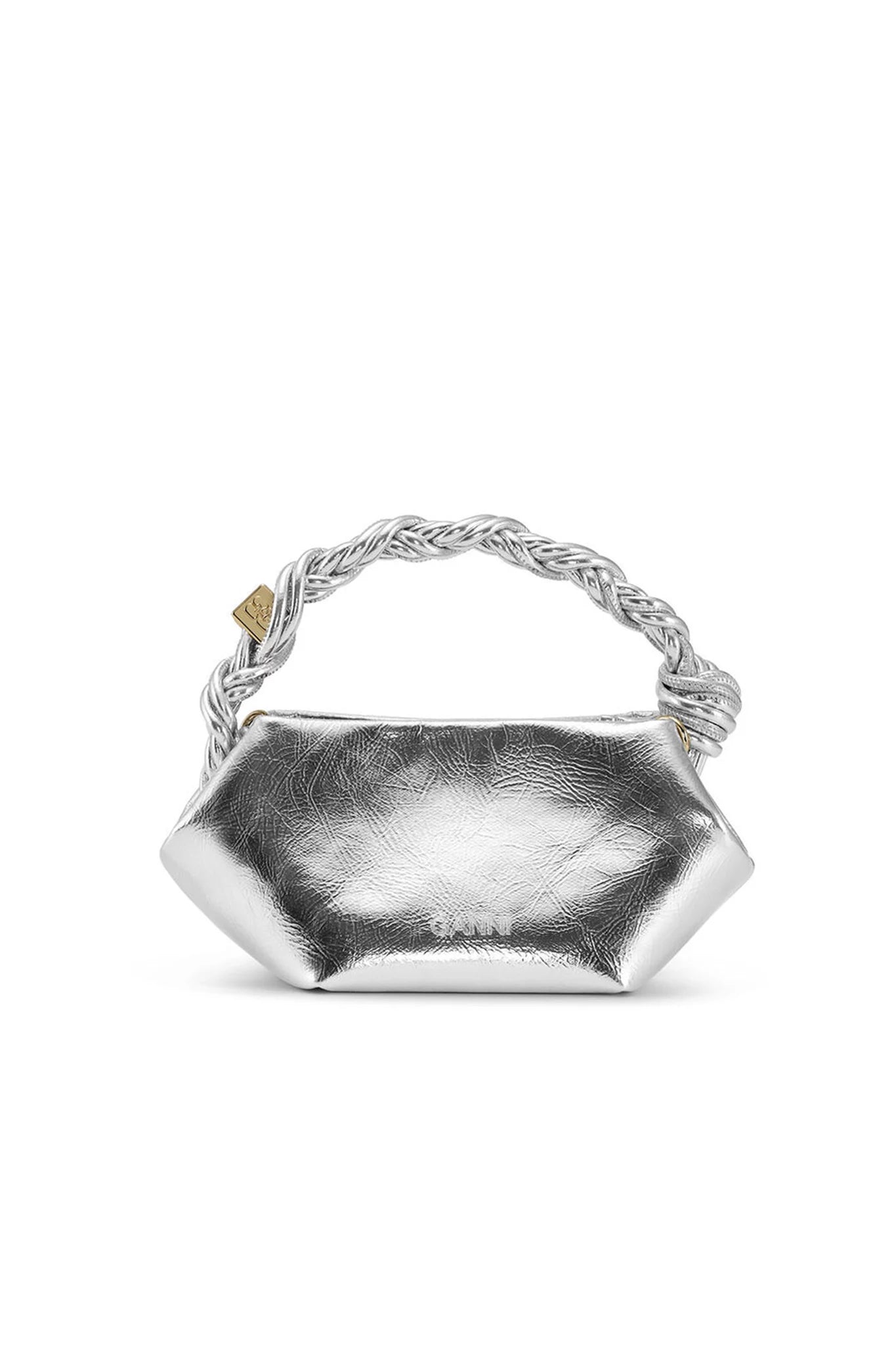 Silver Mini Ganni Bou Bag Accessories Ganni   