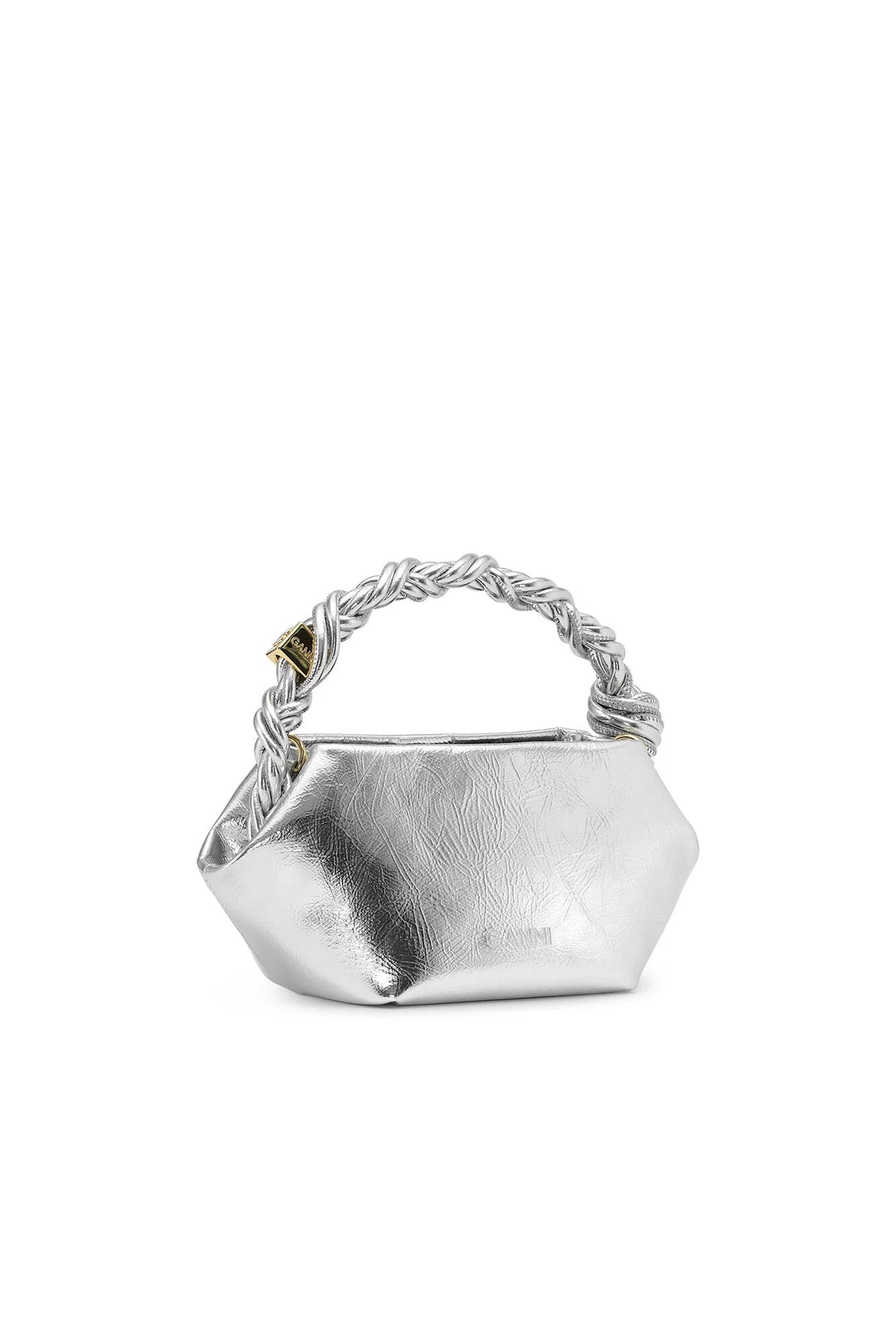 Silver Mini Ganni Bou Bag Accessories Ganni   