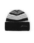 Striped Soft Wool Beanie Accessories Ganni   