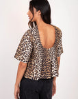 Printed Cotton Smock Blouse Tops Ganni   