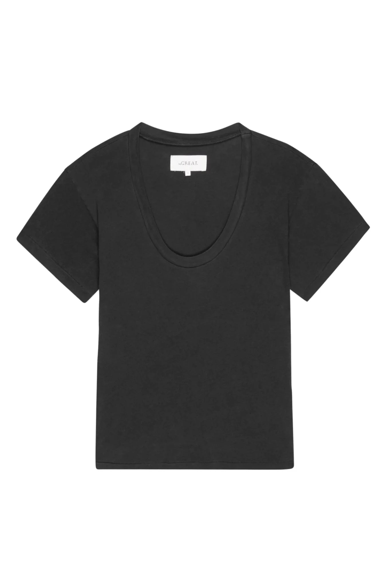 The Slim U-Neck Tee T-Shirts The Great   
