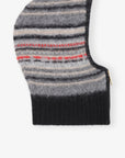 Grey Striped Soft Wool Balaclava Accessories Ganni   