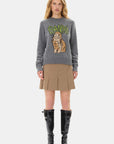 Grey Graphic Bunny Jumper Sweaters & Knits Ganni   