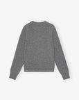 Grey Graphic Bunny Jumper Sweaters & Knits Ganni   