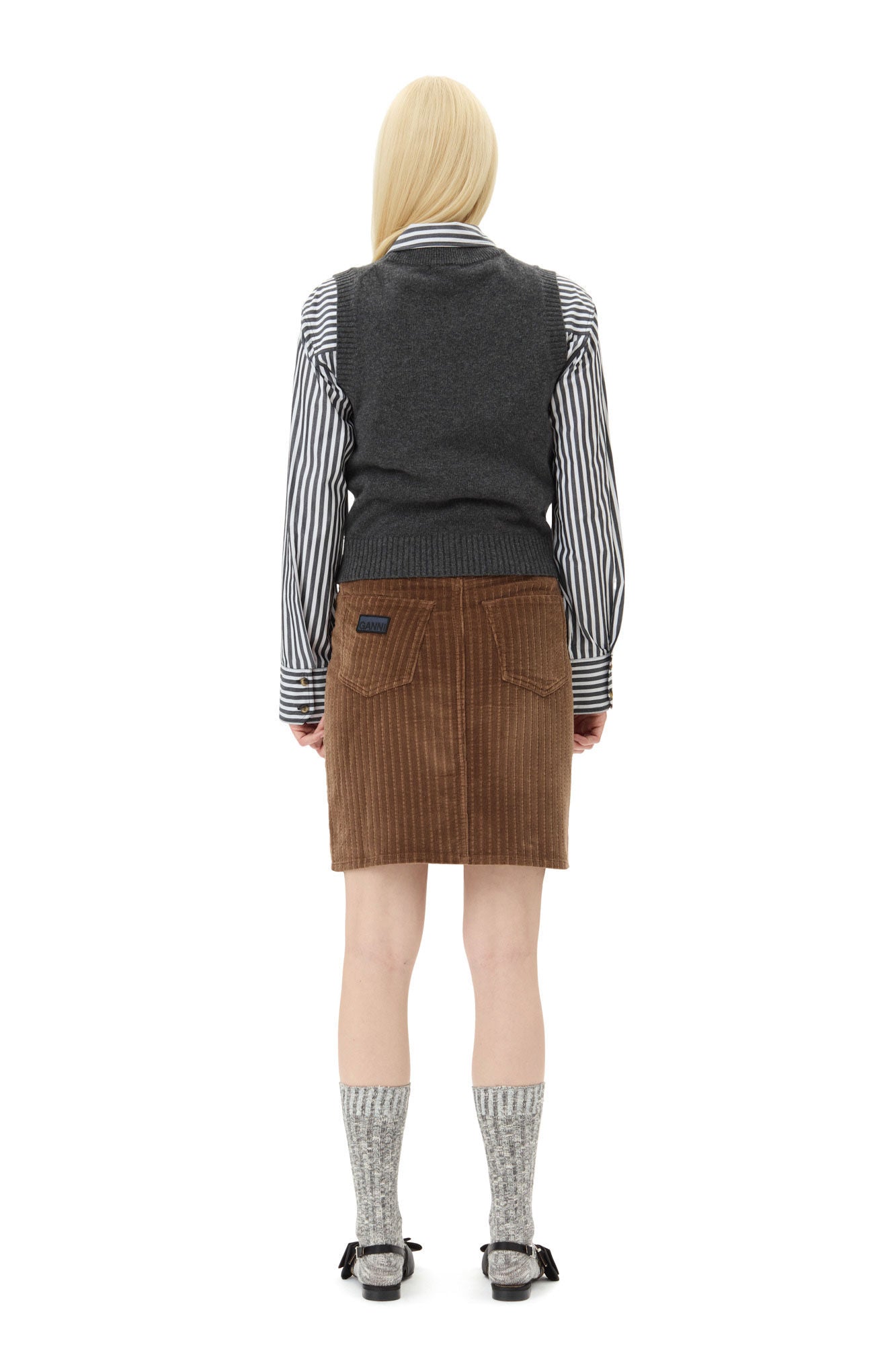 Grey Graphic Cats Vest Sweaters &amp; Knits Ganni   