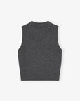 Grey Graphic Cats Vest Sweaters & Knits Ganni   