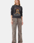 Leopard Printed Izey Jeans Pants Ganni   