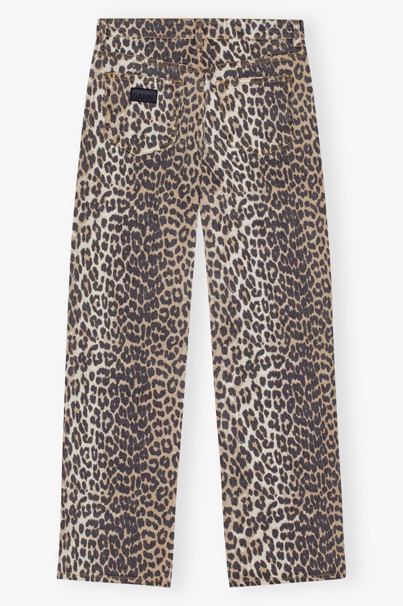 Leopard Printed Izey Jeans Pants Ganni   