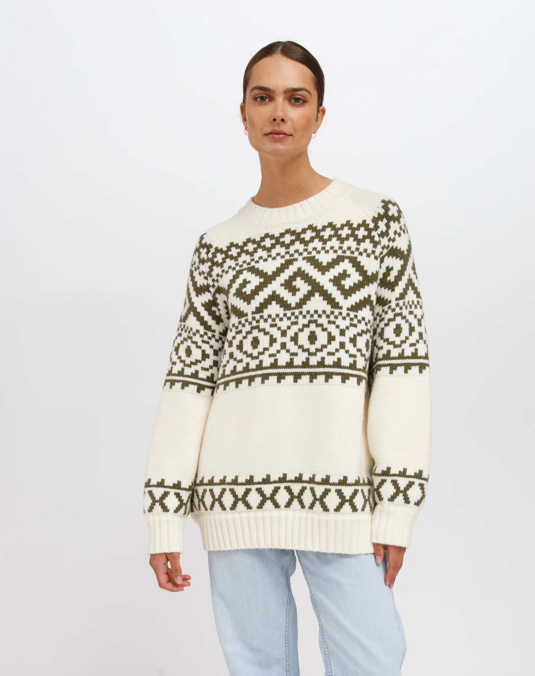 Fair Isle Knit Sweater Sweaters & Knits Brunette the Label