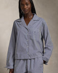 Long-Sleeve Poplin Pajama Set