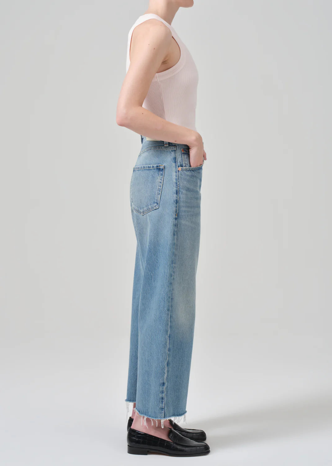 Ayla Raw Hem Crop Pants Citizens of Humanity