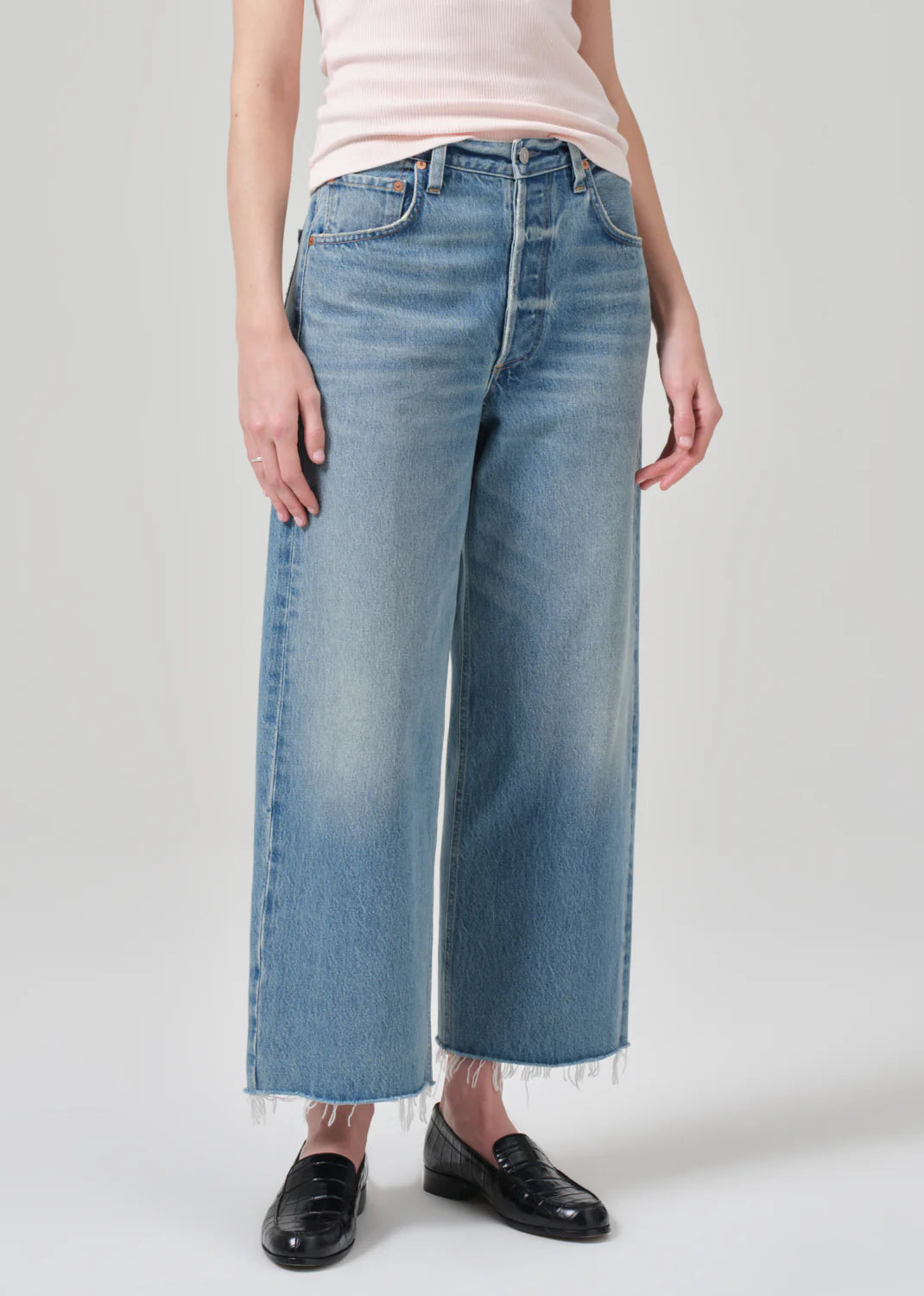 Ayla Raw Hem Crop Pants Citizens of Humanity