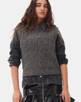 Grey Knit Vest Sweaters & Knits Ganni   