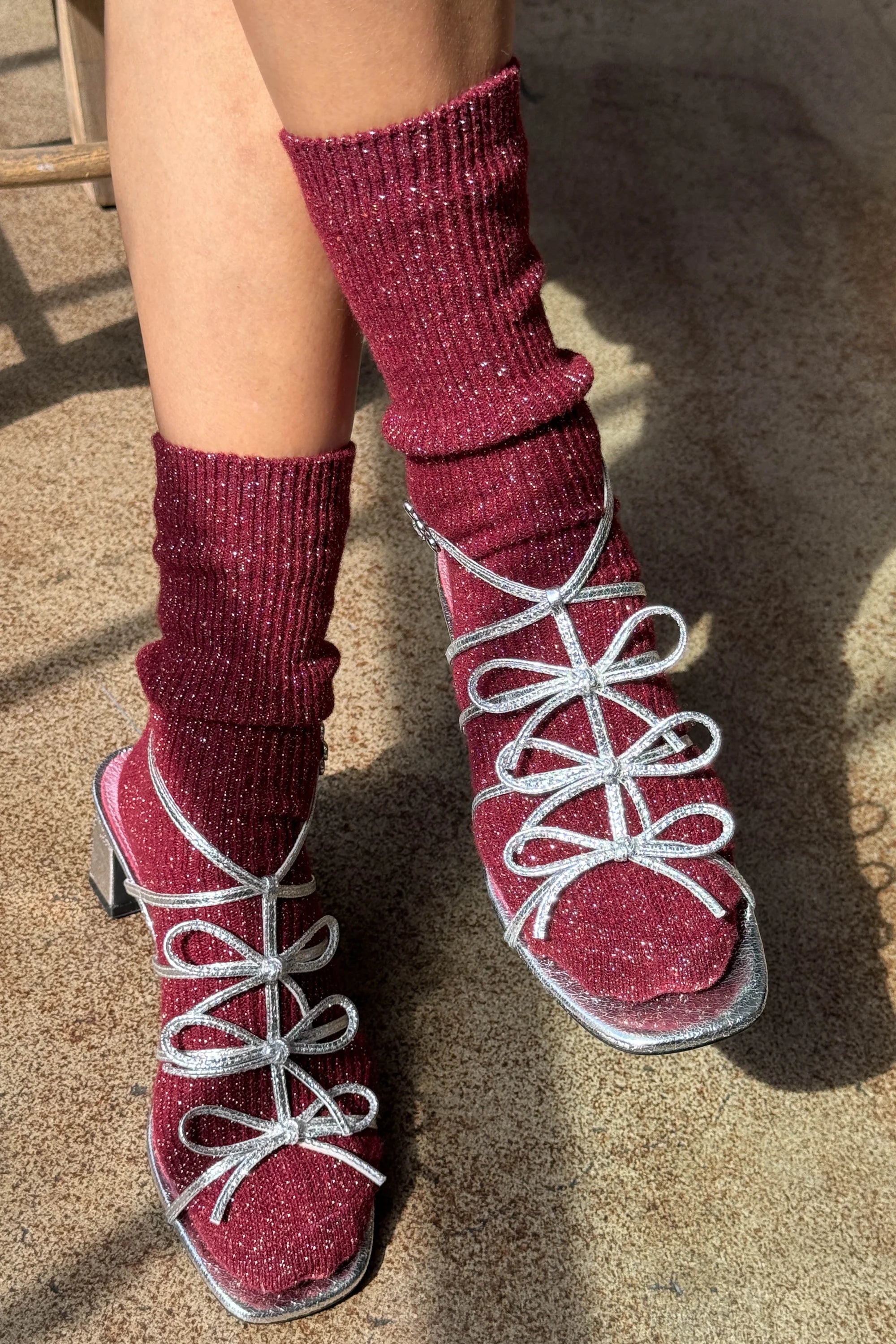 Winter Sparkle Socks Accessories Le Bon Shoppe   