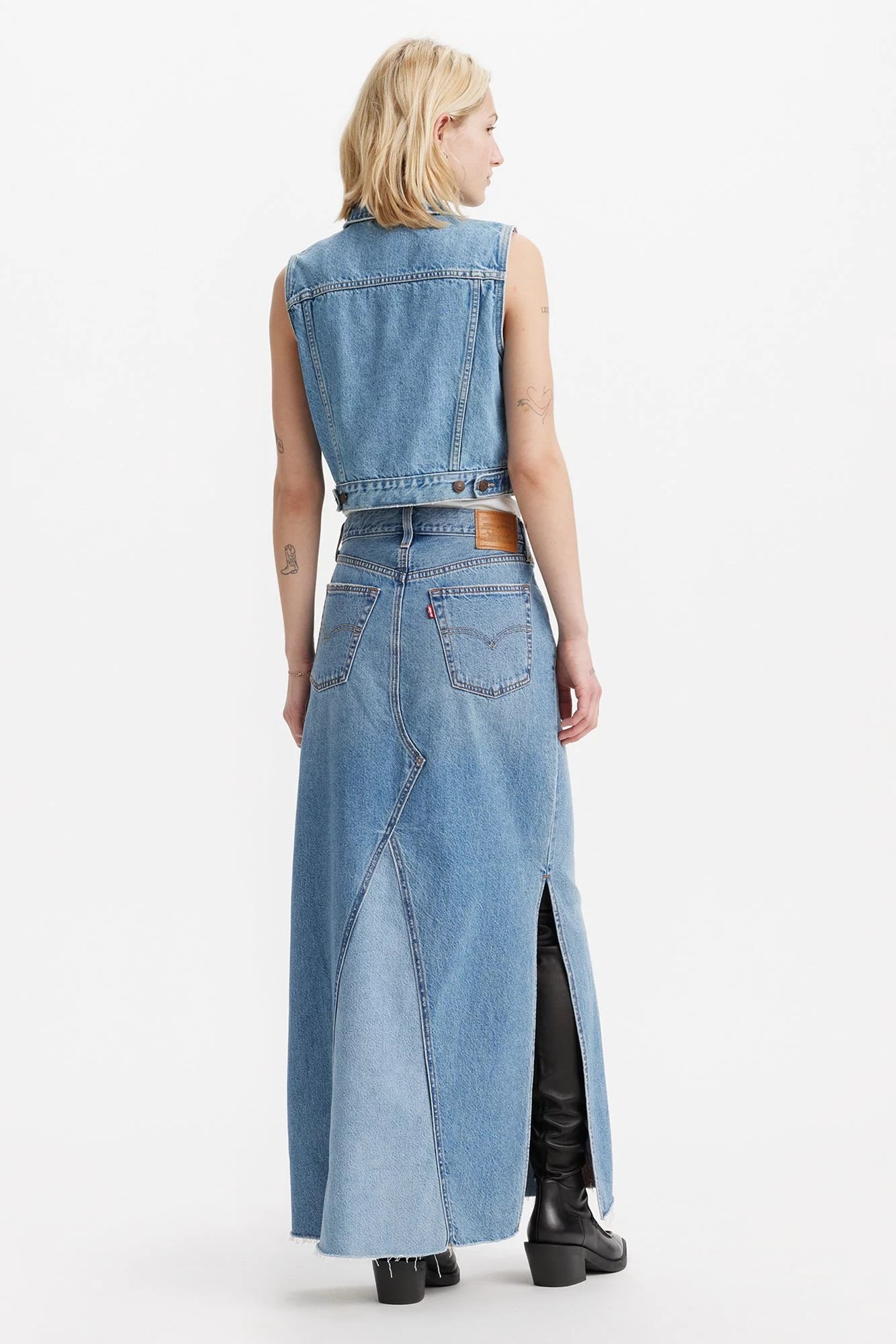 Iconic Long Skirt with Slit Skirts Levi's   