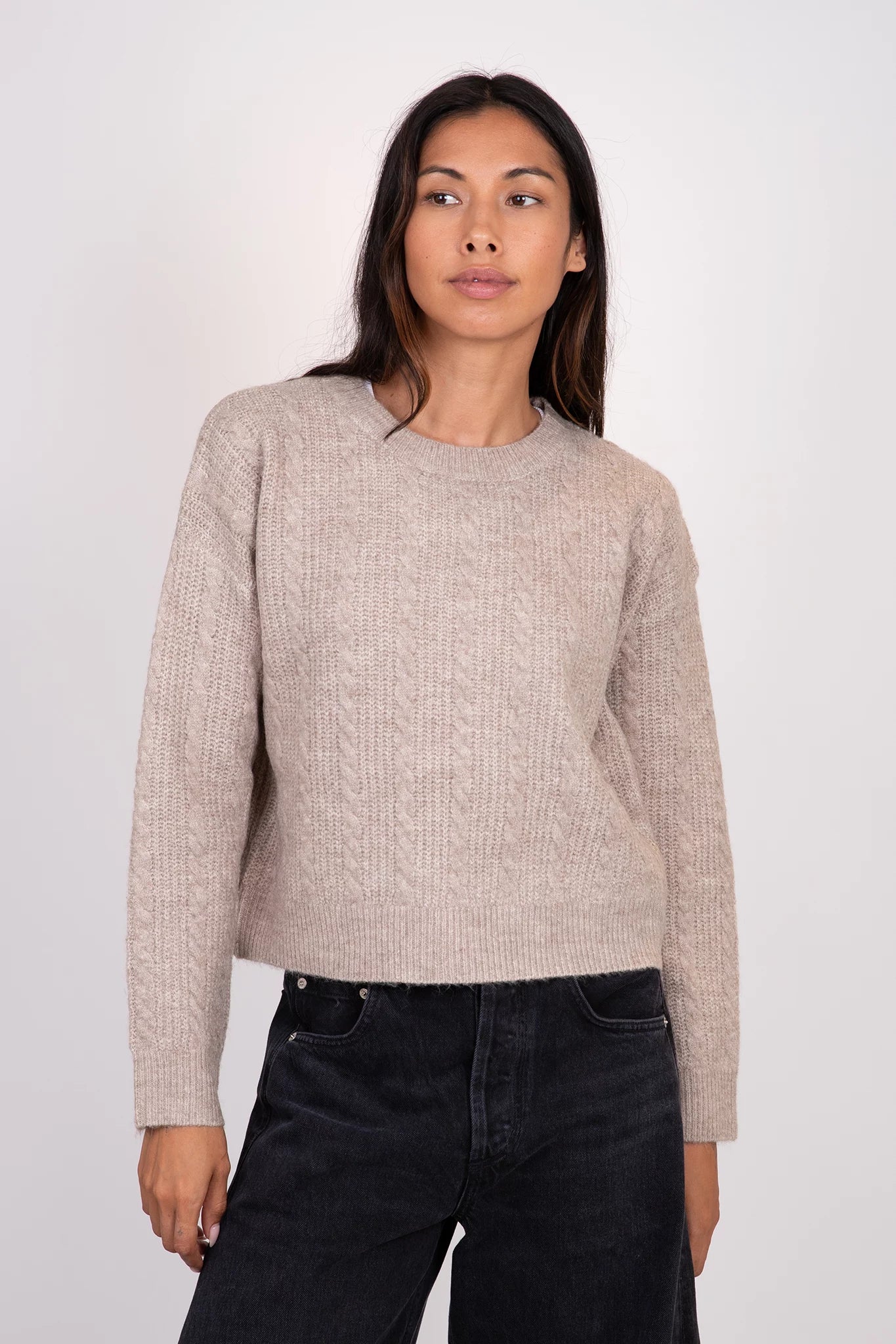 Addie Cable Knit Sweater Sweaters & Knits Lyla + Luxe   