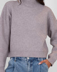 Evolet Ribbed Mockneck Sweater Sweaters & Knits Lyla + Luxe   