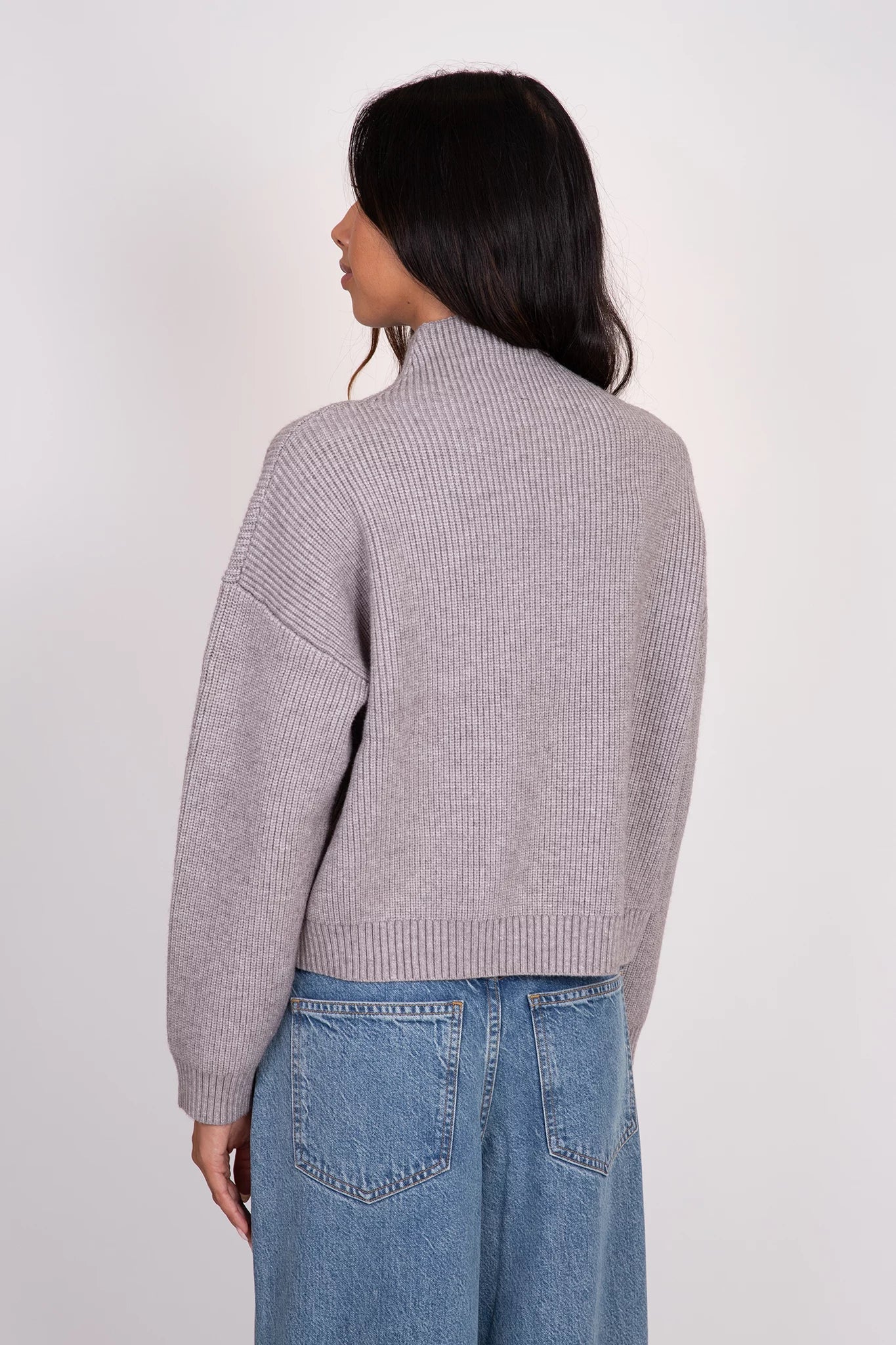 Evolet Ribbed Mockneck Sweater Sweaters &amp; Knits Lyla + Luxe   