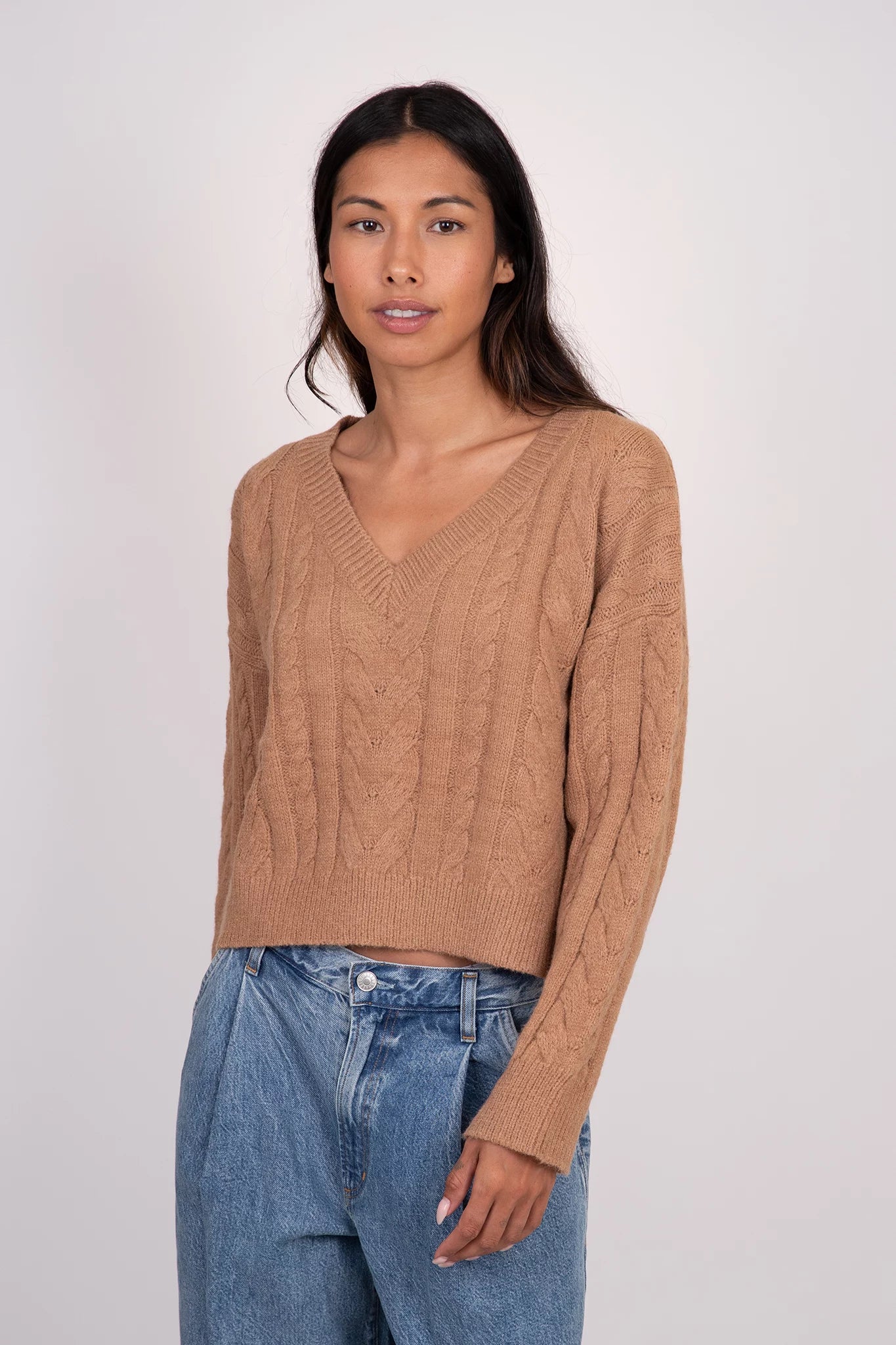 Myla V-Neck Sweater Sweaters & Knits Lyla + Luxe   