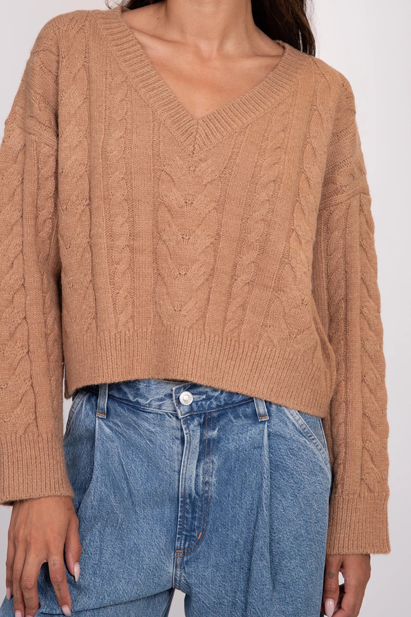 Myla V-Neck Sweater Sweaters &amp; Knits Lyla + Luxe   