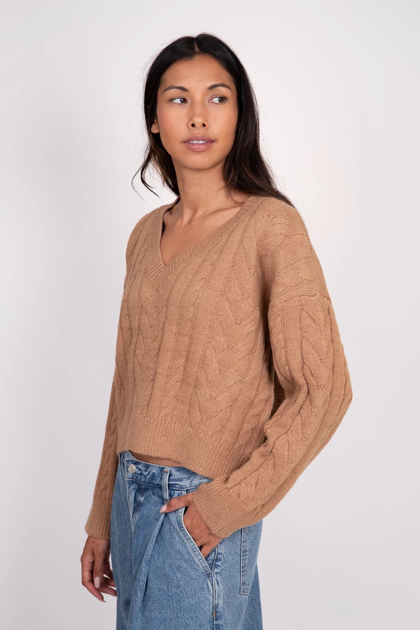 Myla V-Neck Sweater Sweaters &amp; Knits Lyla + Luxe   