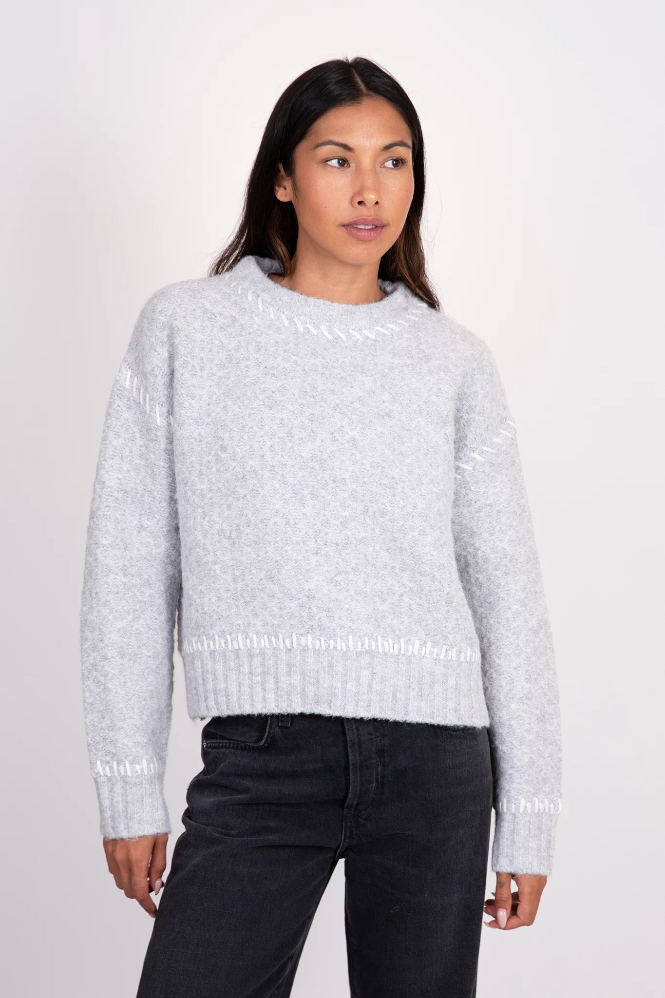 Nika Crewneck Sweater Sweaters &amp; Knits Lyla + Luxe   