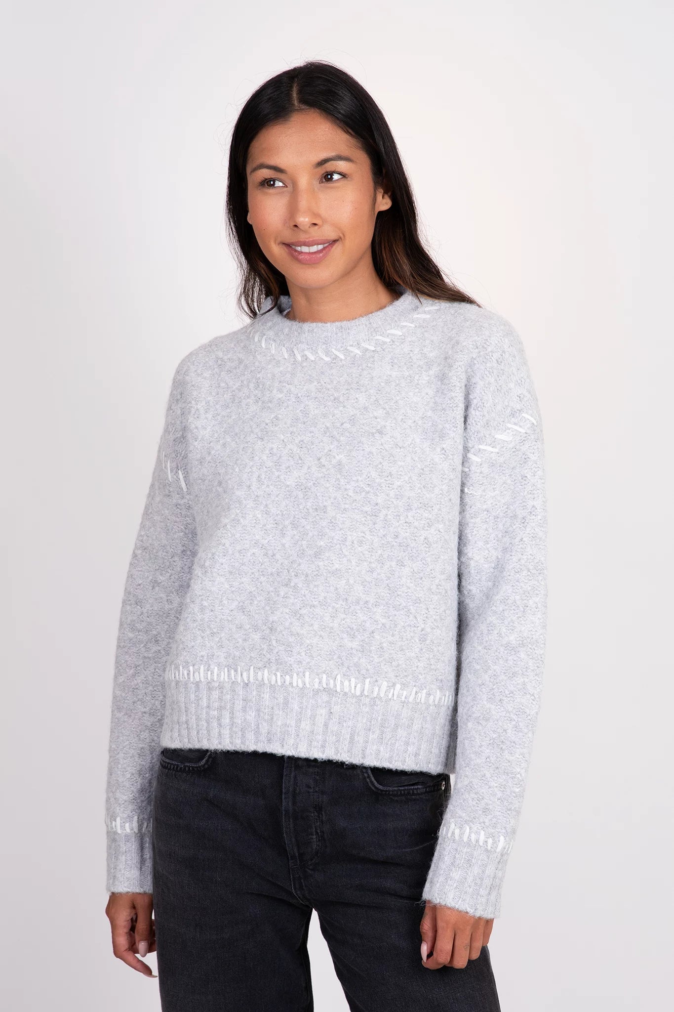 Nika Crewneck Sweater Sweaters &amp; Knits Lyla + Luxe   