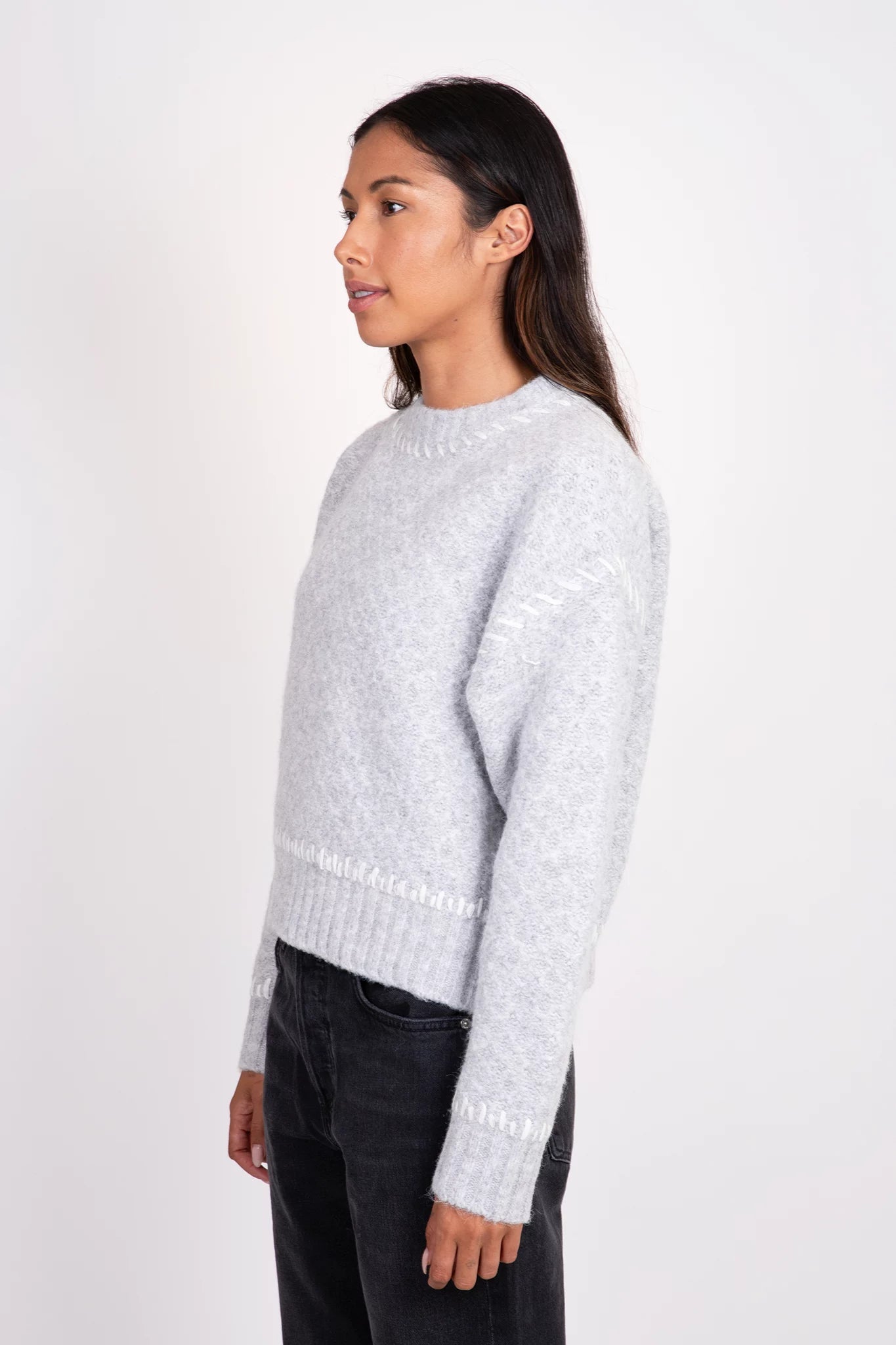 Nika Crewneck Sweater Sweaters &amp; Knits Lyla + Luxe   