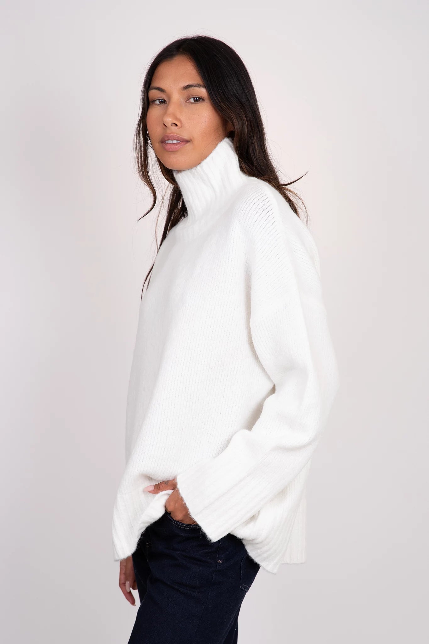 Oliver Mockneck Sweater Sweaters &amp; Knits Lyla + Luxe   