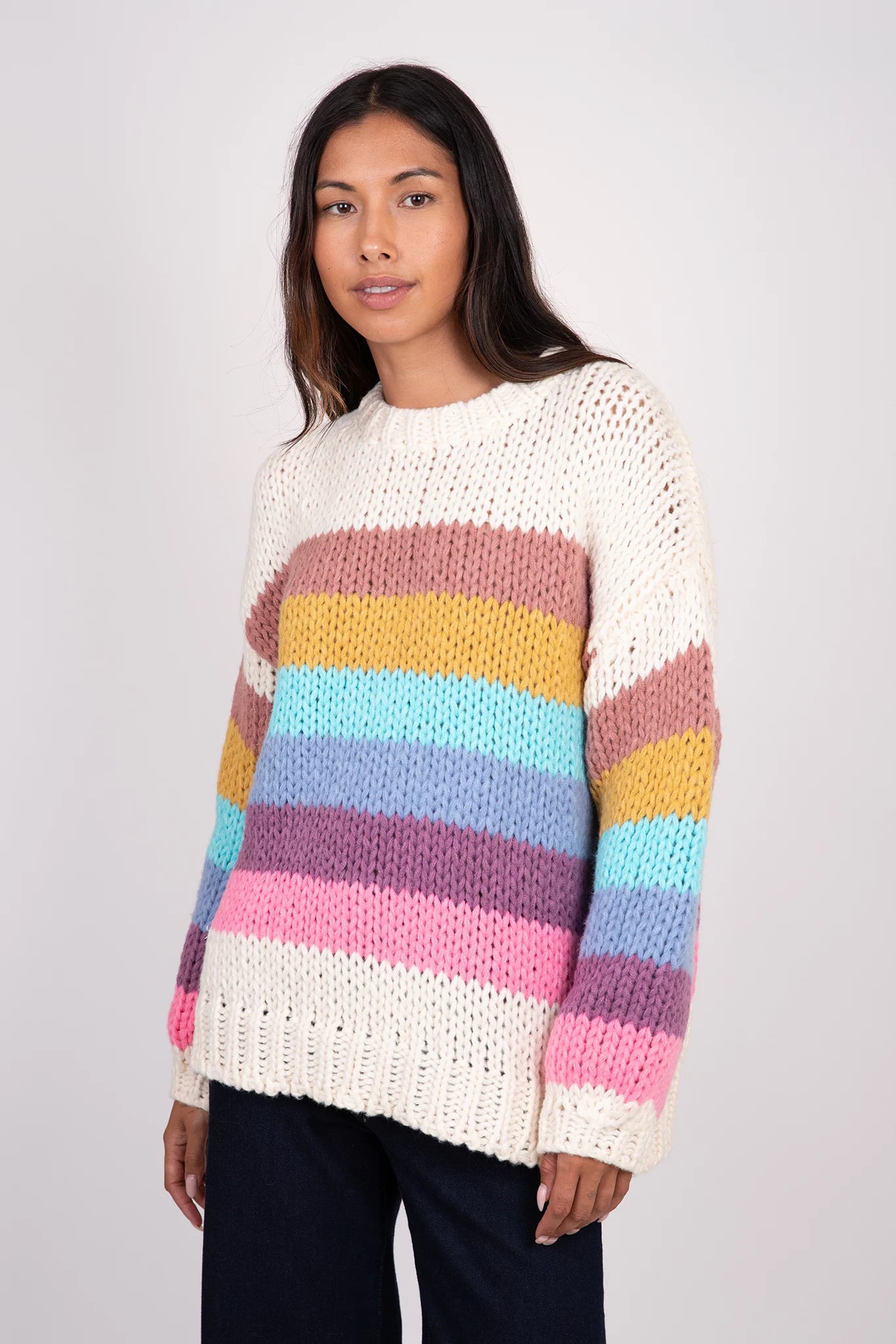 Shania Striped Sweater Sweaters & Knits Lyla + Luxe   