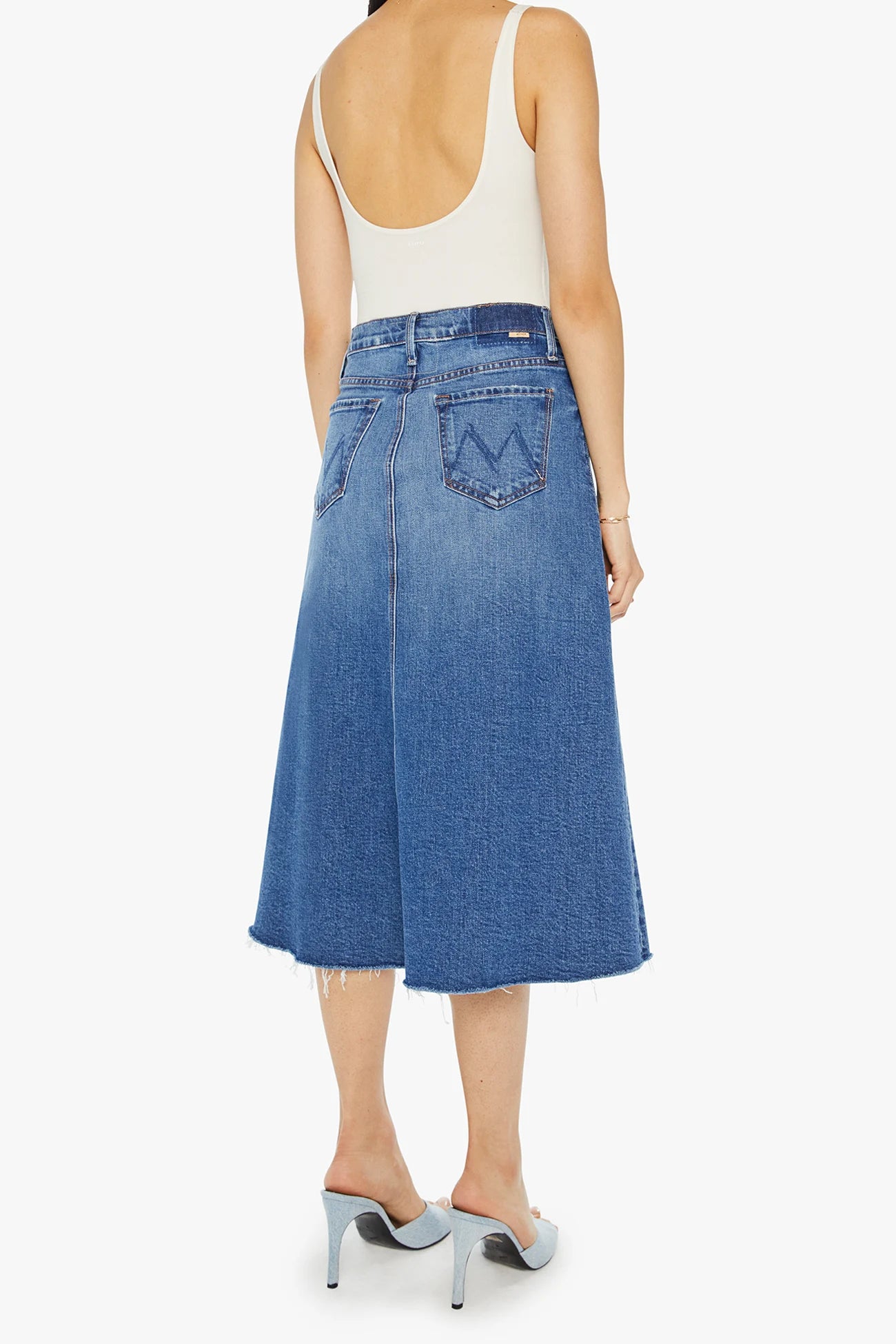 The Circle Midi Fray Skirts MOTHER   