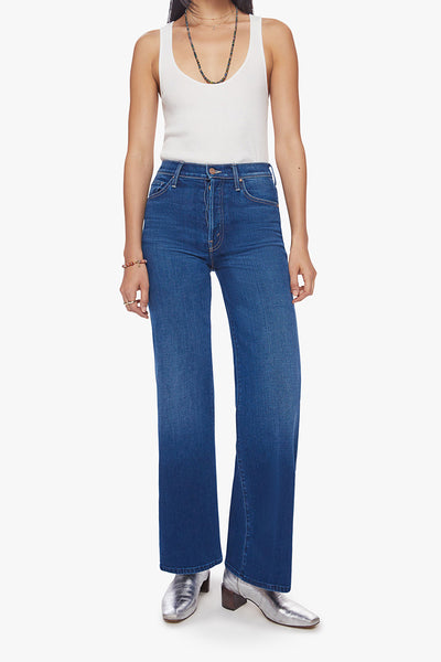 Mother The Tomcat Roller Fray Jeans In Blue