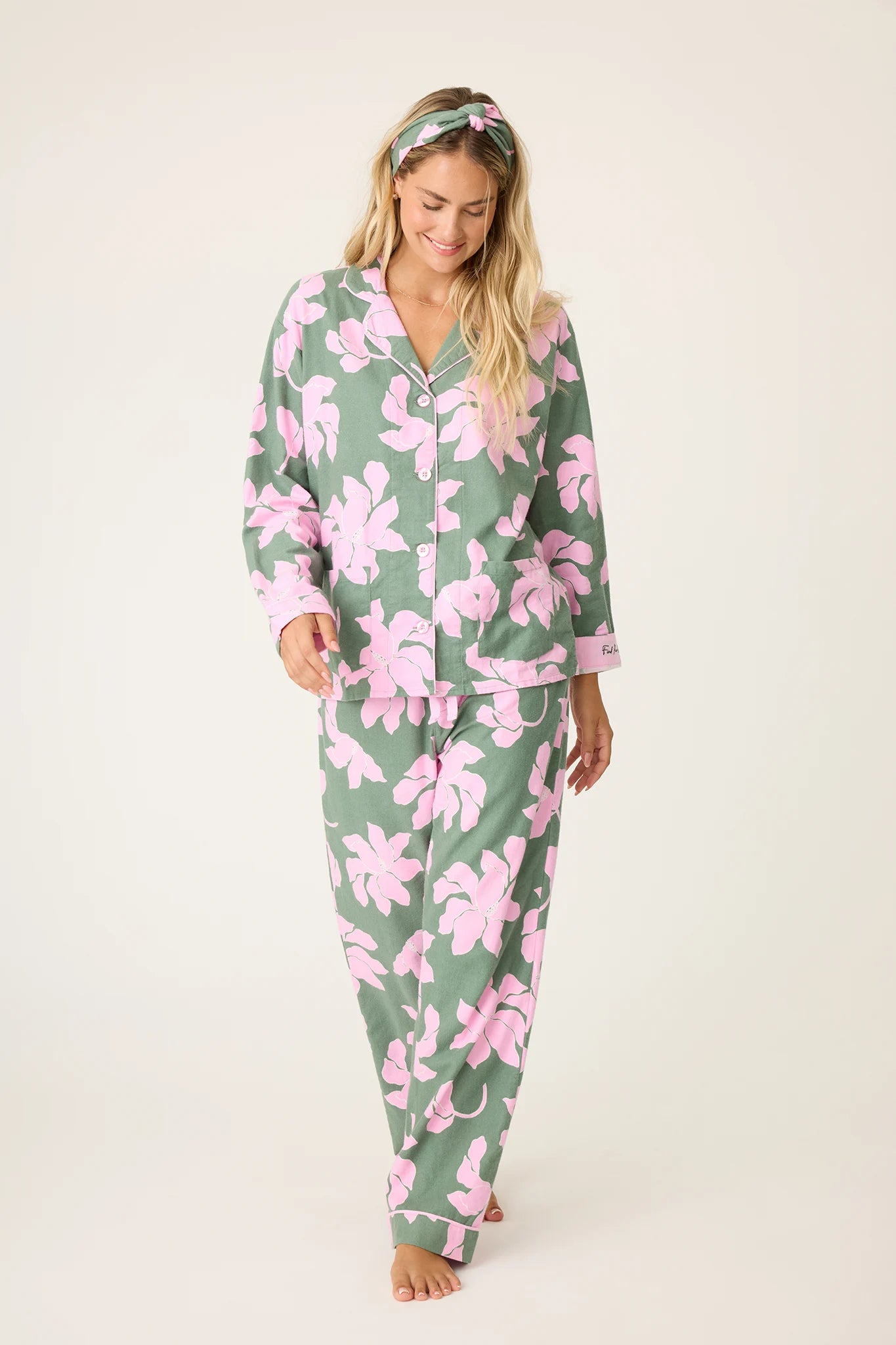 Find Peace Within Flannel PJ Set Sleepwear P.J. Salvage   